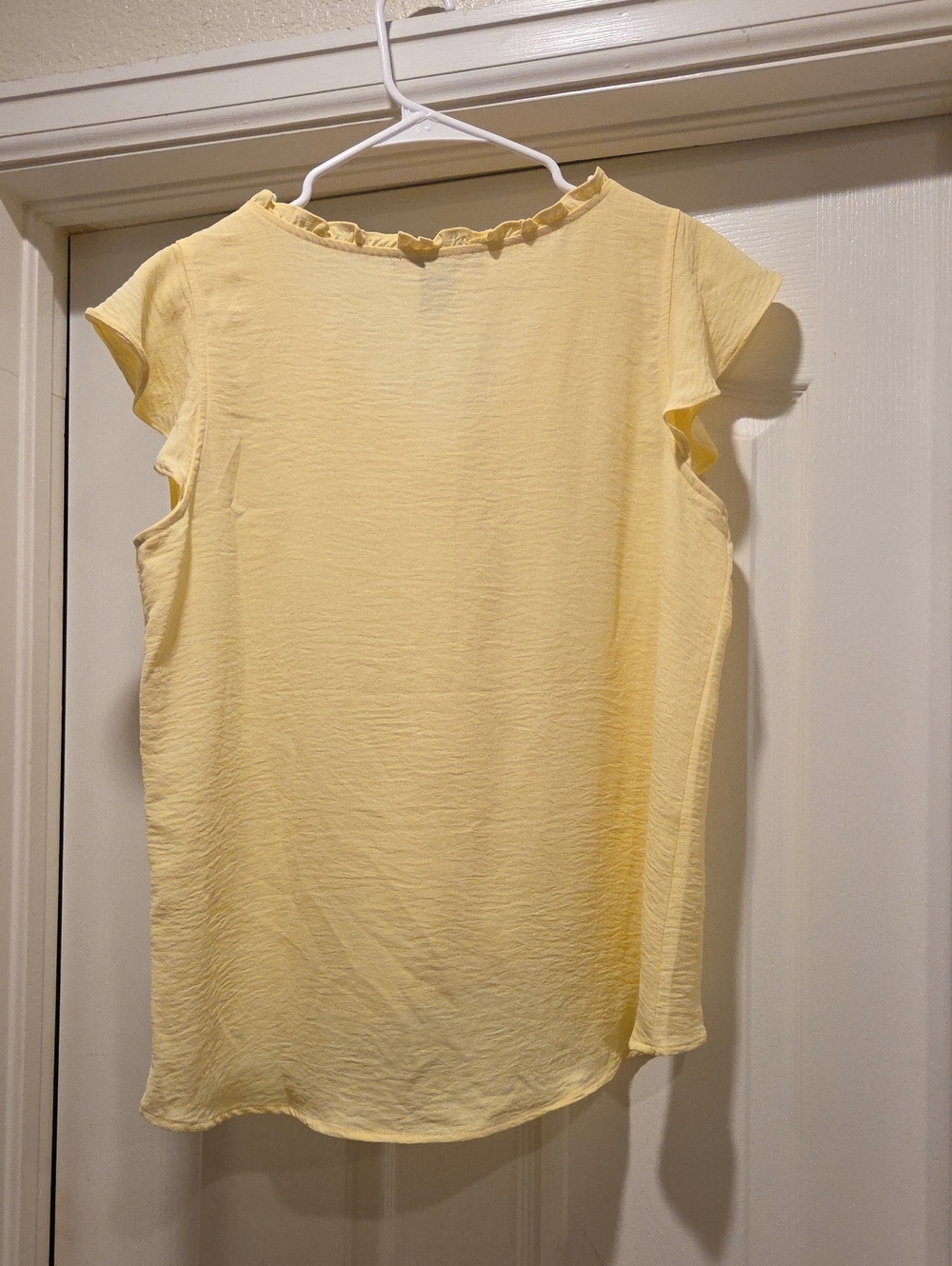 Pretty Yellow Ruffle Top - Picture 3 of 10